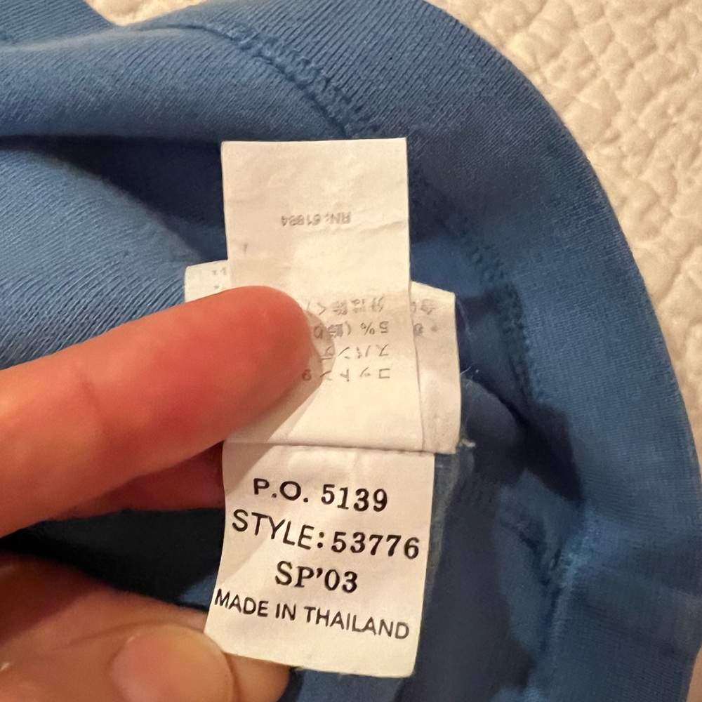 Patagonia Organic Cotton Thick Short Sleeve Tee - Blue - Picture 9 of 13
